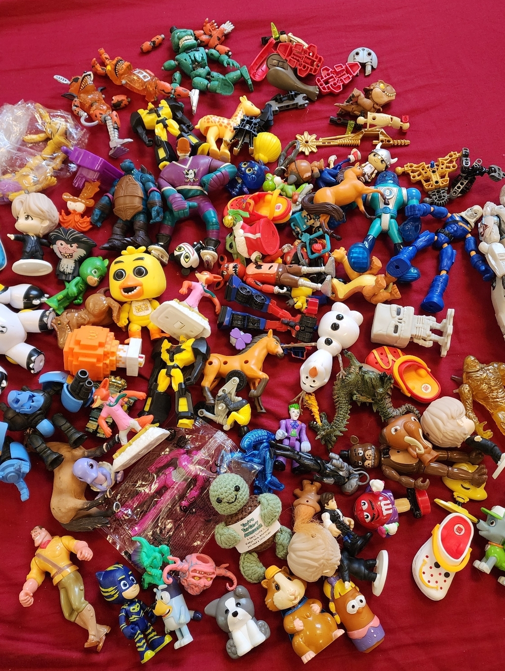 Large Toy Lot Funko FNAF Mini Figures Action Figures Minecraft